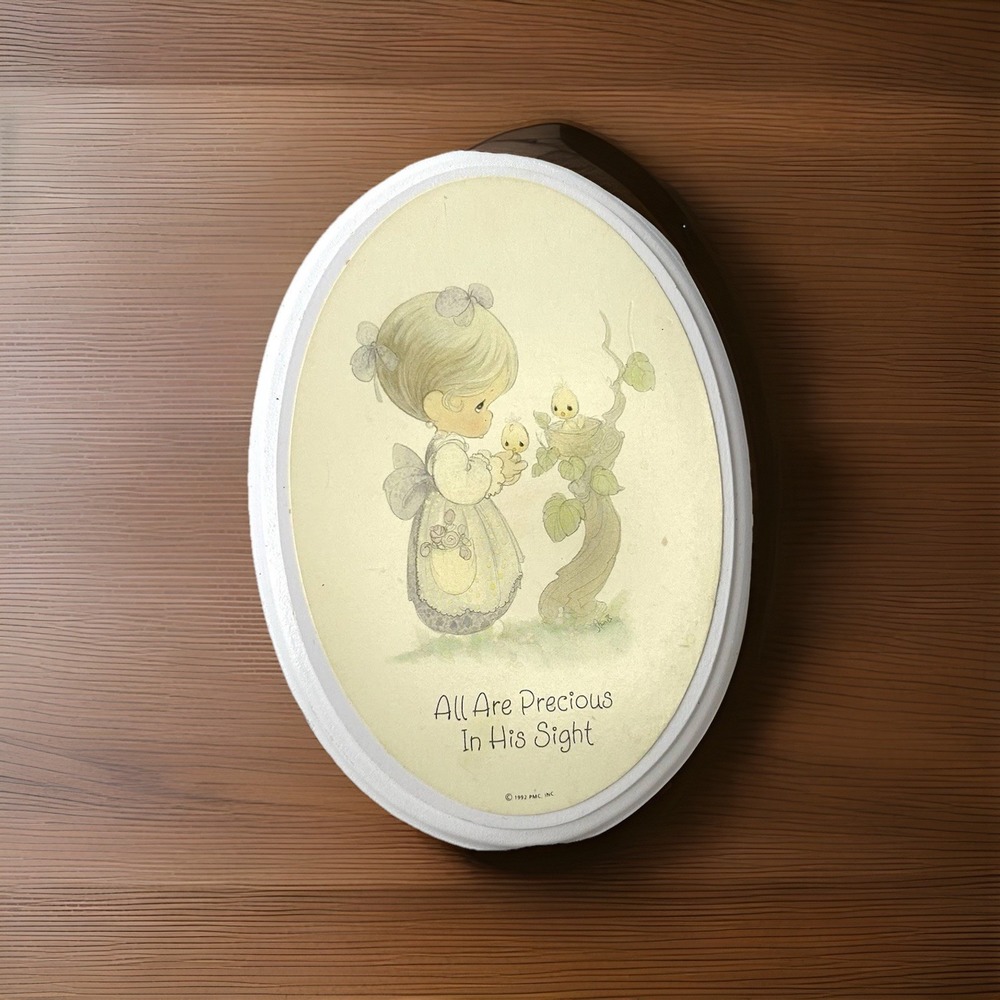 Precious Moments Vintage Wall Decor "Precious In His Sight" 1992